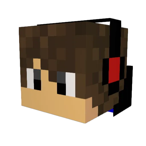BatKid03 Minecraft avatar head, 3D render