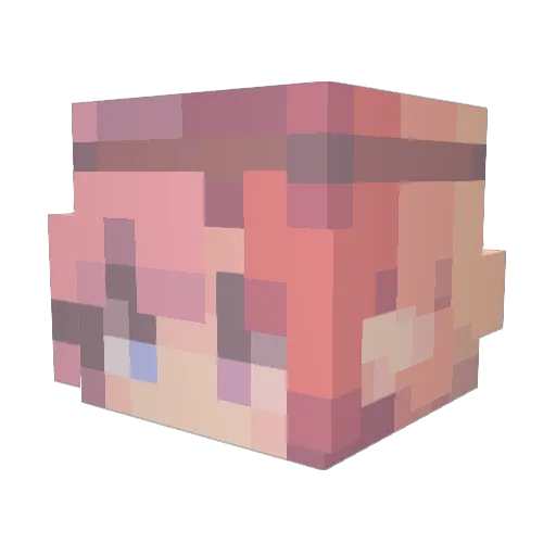 BatMattoJa Minecraft avatar head, 3D render