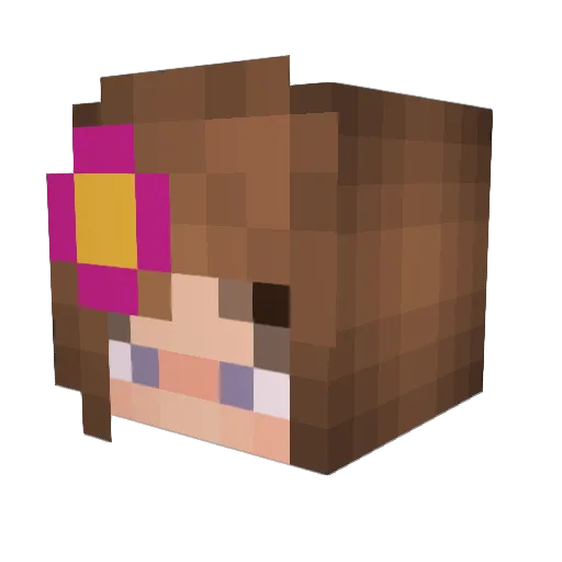 BatNyx_ Minecraft avatar head, 3D render