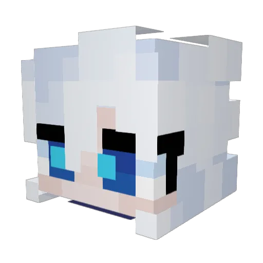 BatQueen136 Minecraft avatar head, 3D render