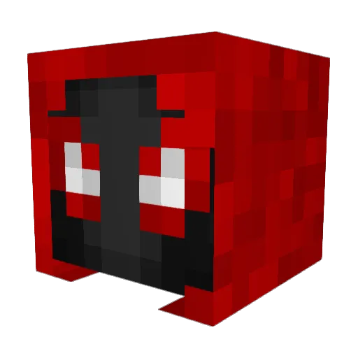 BatSpidy Minecraft avatar head, 3D render
