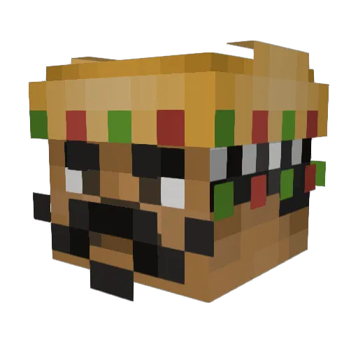 BatSquadjr10 Minecraft avatar head, 3D render