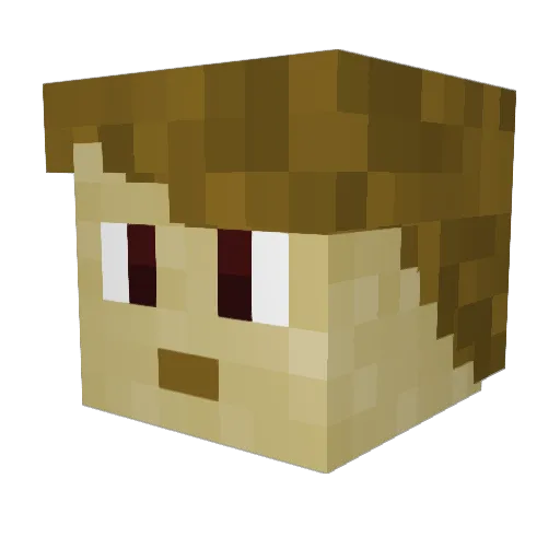 BatTech419 Minecraft avatar head, 3D render