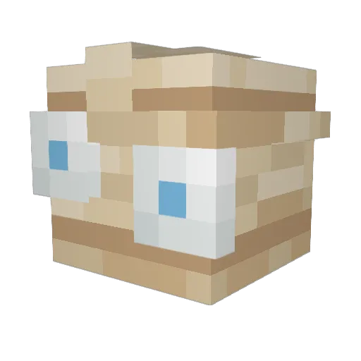 BatZob Minecraft avatar head, 3D render