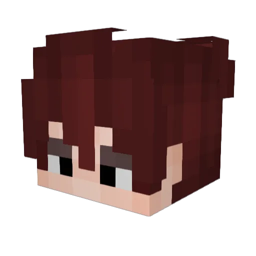 Bat_1 Minecraft avatar head, 3D render