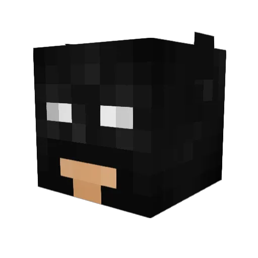 Bat_Man313 Minecraft avatar head, 3D render