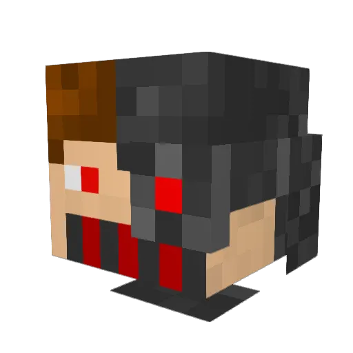 Bat_dan Minecraft avatar head, 3D render