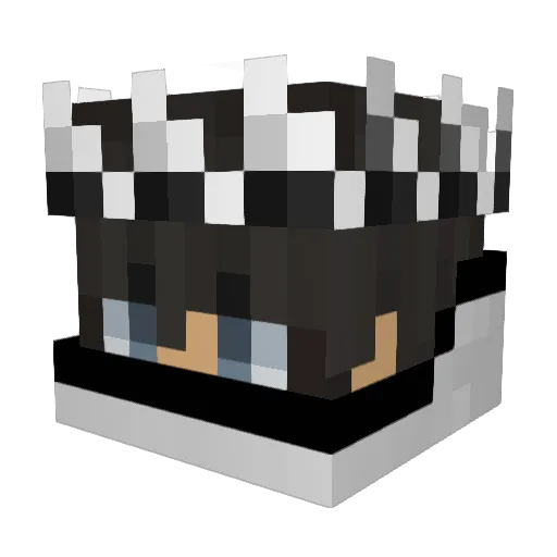 Batale Minecraft avatar head, 3D render