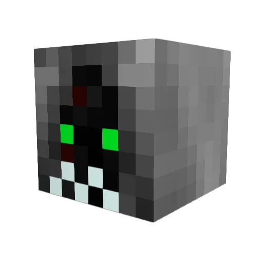 Batasdy Minecraft avatar head, 3D render