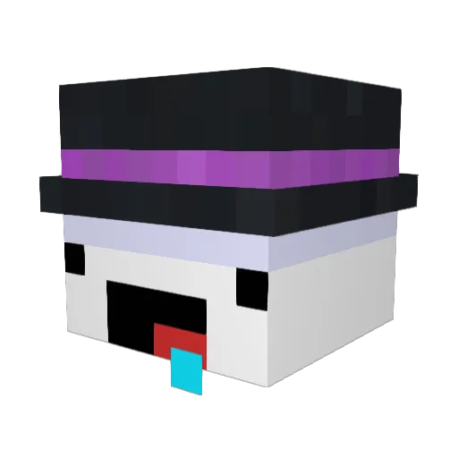 Batata07 Minecraft avatar head, 3D render