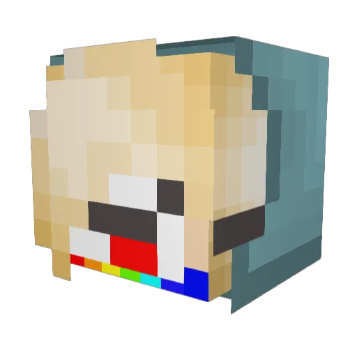 Batata_Derp Minecraft avatar head, 3D render