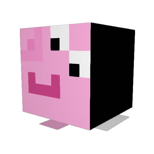 BatataaMc Minecraft avatar head, 3D render