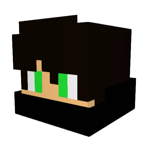 Batatinha12 Minecraft avatar head, 3D render