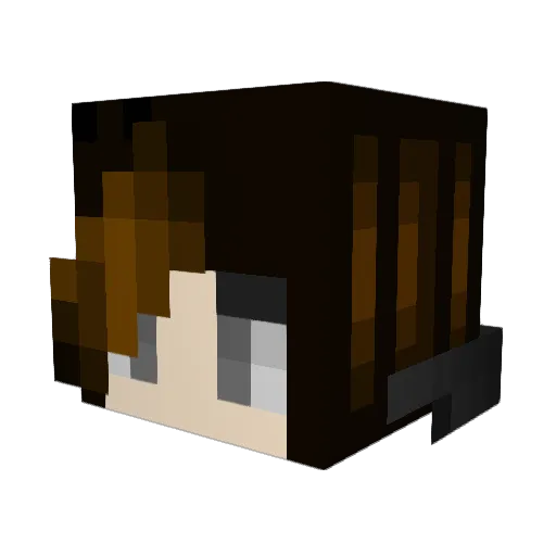 Batcoy707 Minecraft avatar head, 3D render