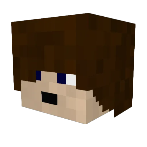Batesboys1 Minecraft avatar head, 3D render
