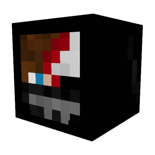 Batesoka Minecraft avatar head, 3D render
