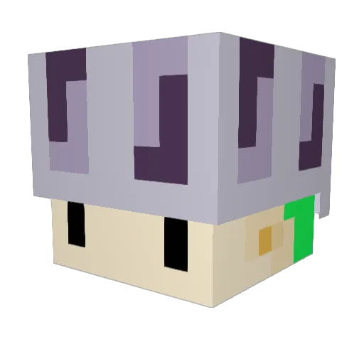 Batesz Minecraft avatar head, 3D render