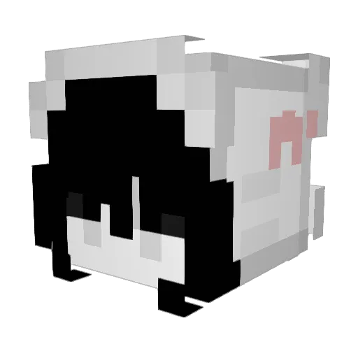 Batgame_23 Minecraft avatar head, 3D render