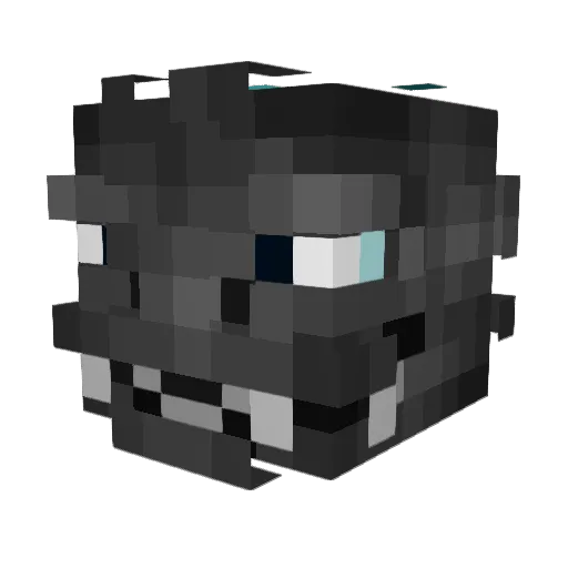 Batgoomy Minecraft avatar head, 3D render
