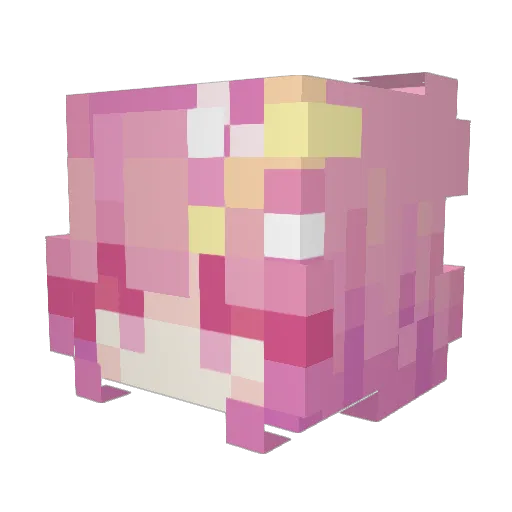 Bathalicious Minecraft avatar head, 3D render