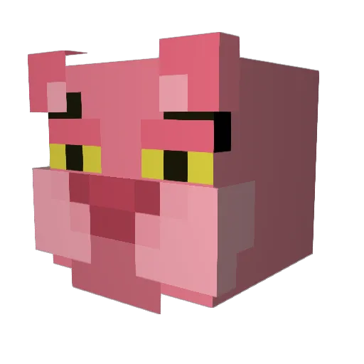 BathroomGnome Minecraft avatar head, 3D render