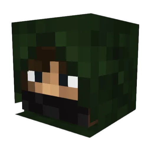 BationBlitzBoy Minecraft avatar head, 3D render