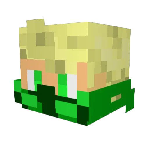 Batipitusa Minecraft avatar head, 3D render
