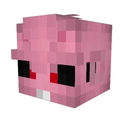 Batistouta Minecraft avatar head, 3D render