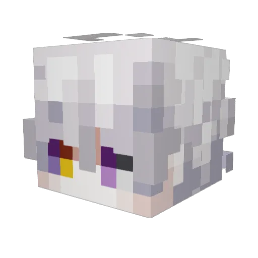 BatixtaDJ Minecraft avatar head, 3D render