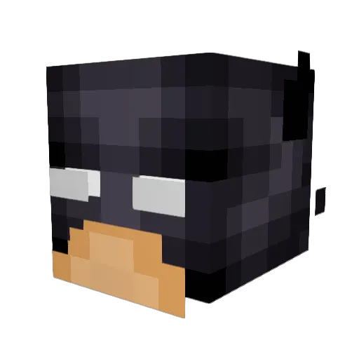 Batman4441 Minecraft avatar head, 3D render