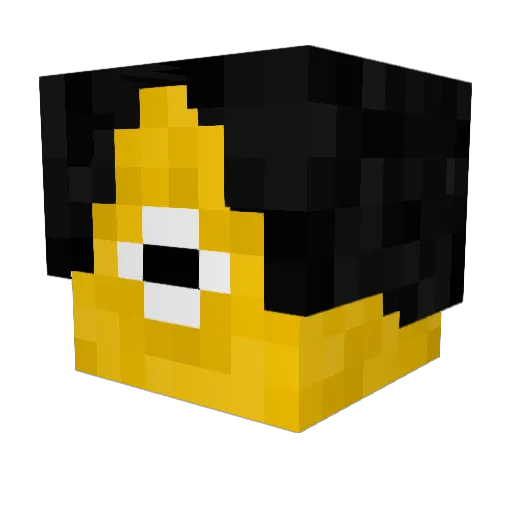 Batman480 Minecraft avatar head, 3D render