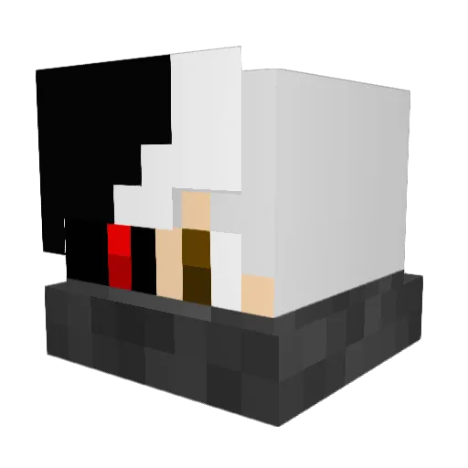 Batman8608YT Minecraft avatar head, 3D render