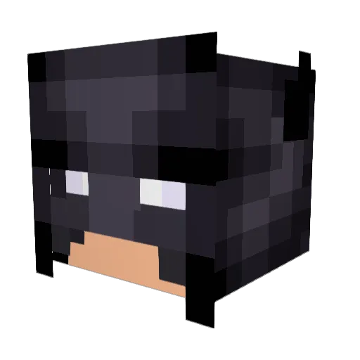 BatmanCzeSV Minecraft avatar head, 3D render