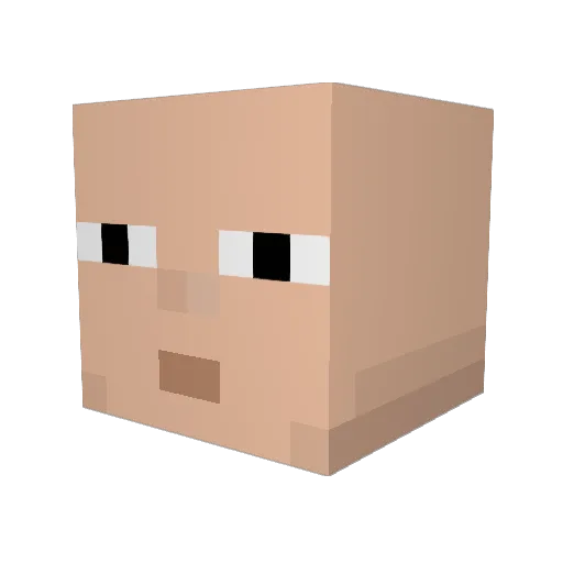 BatmanEternal Minecraft avatar head, 3D render