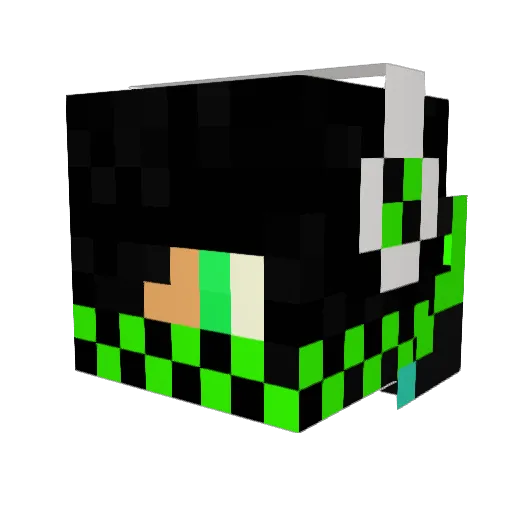 BatmanMurcia Minecraft avatar head, 3D render