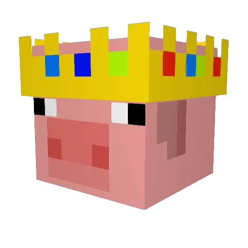 BatmanOliver Minecraft avatar head, 3D render