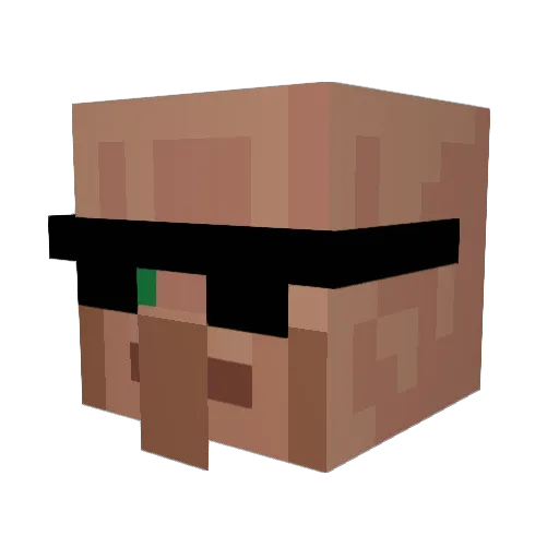 BatmanPotet Minecraft avatar head, 3D render