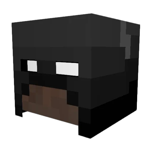 BatmanVonHinten Minecraft avatar head, 3D render