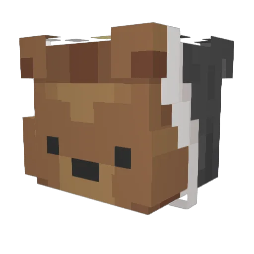 Batman_22 Minecraft avatar head, 3D render