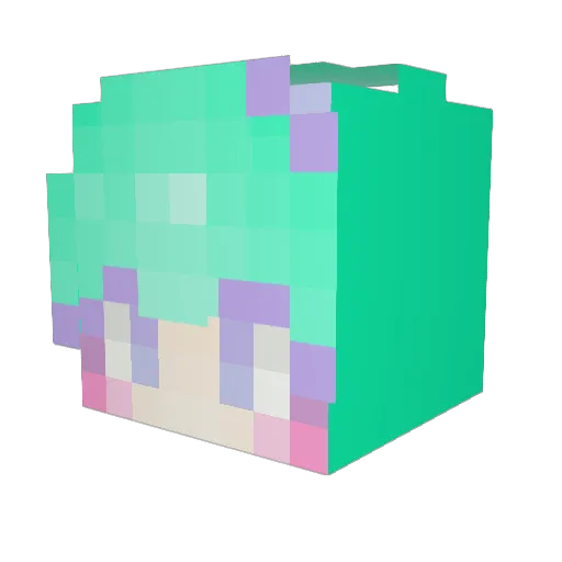 Batman_MJ Minecraft avatar head, 3D render