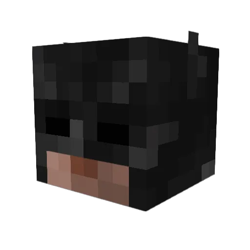 Batman_Rulz Minecraft avatar head, 3D render