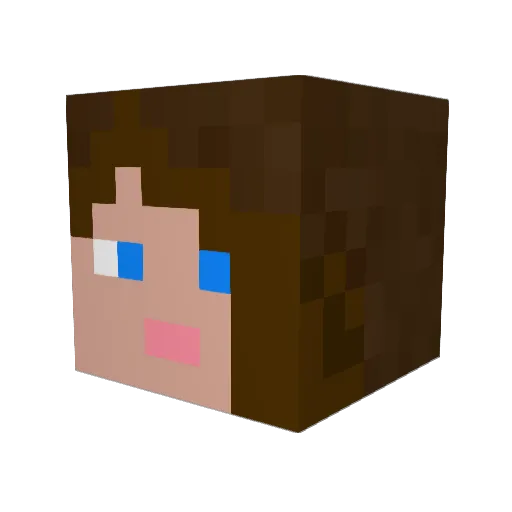 Batman_abigail Minecraft avatar head, 3D render