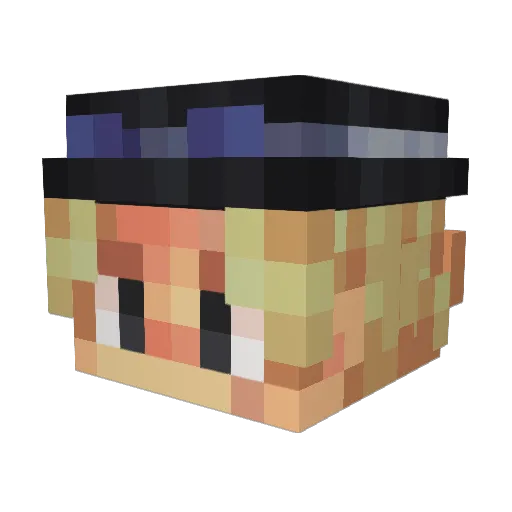Batmanman3 Minecraft avatar head, 3D render