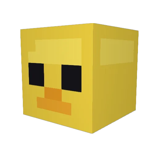 Batmanobel Minecraft avatar head, 3D render