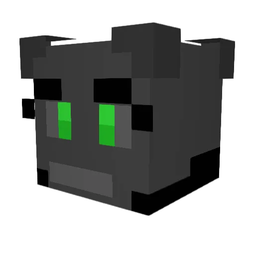 BatmansOmega Minecraft avatar head, 3D render