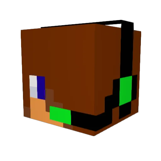 BatmonHD Minecraft avatar head, 3D render