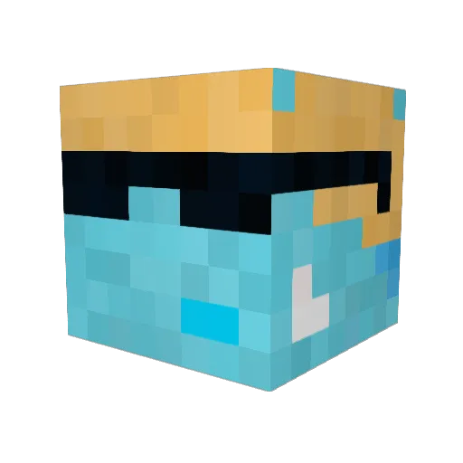 Bato03 Minecraft avatar head, 3D render