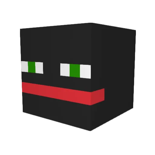 Bato287 Minecraft avatar head, 3D render