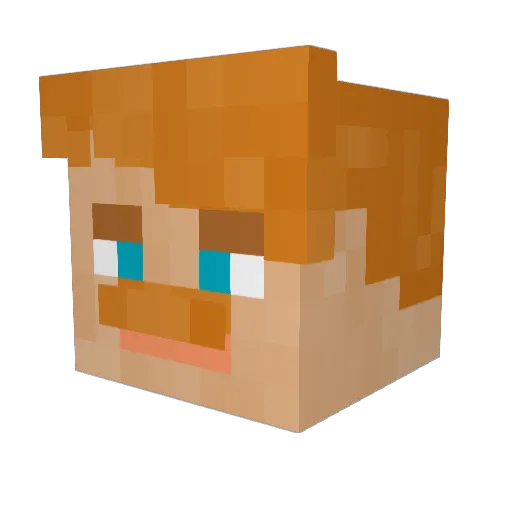 Baton_042 Minecraft avatar head, 3D render