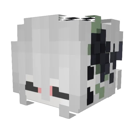Batorasan Minecraft avatar head, 3D render